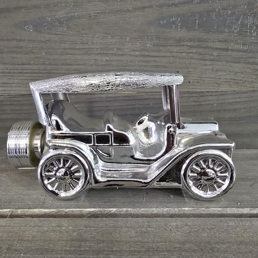 Vintage Collectable AVON 1978 Silver Touring T Car Replica Glass Bottle EMPTY